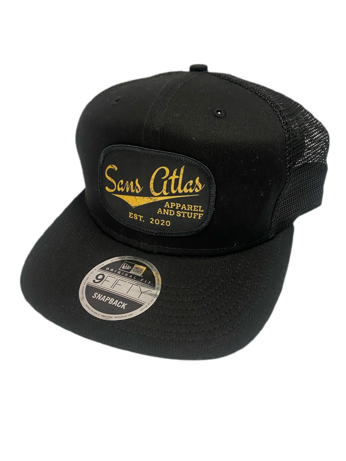 Sans Atlas patch hat - Black NE 9FIFTY Snapback
