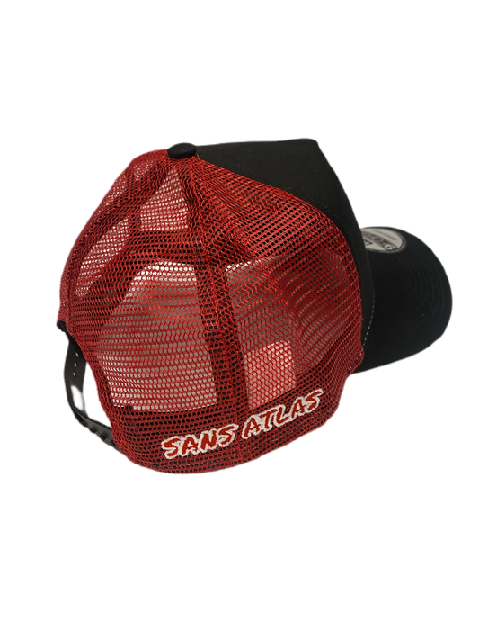 912 Emoji hat - Red NE 9FORTY Trucker