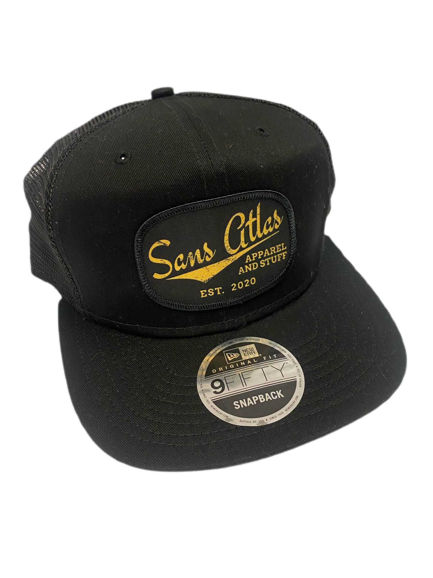 Sans Atlas patch hat - Black NE 9FIFTY Snapback