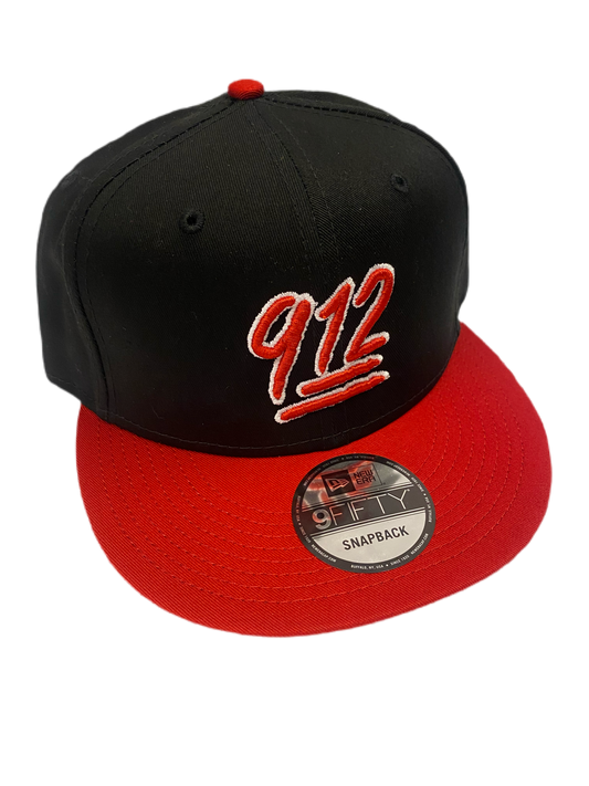 912 Emoji hat - Red NE 9FIFTY Snapback