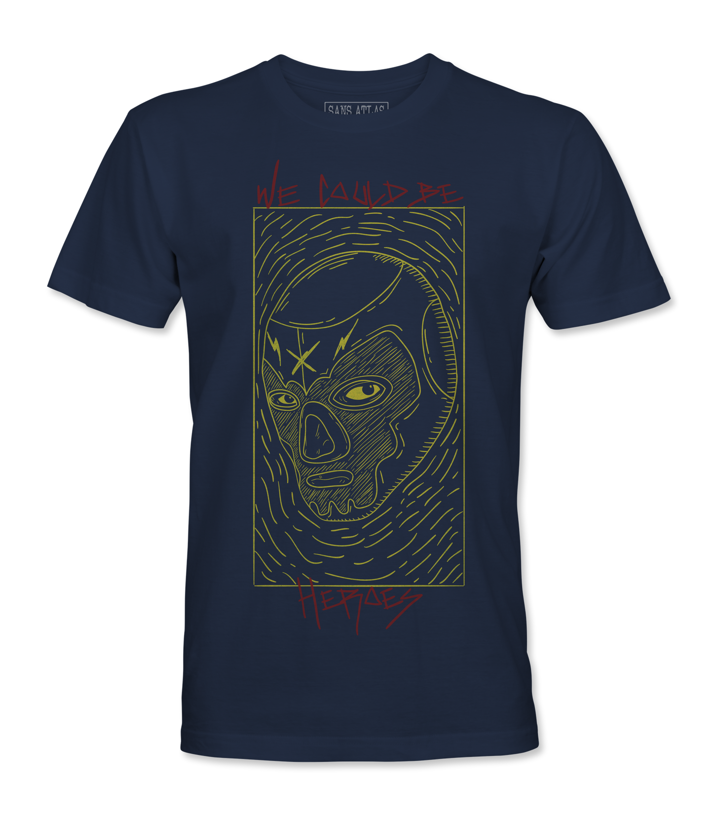 Lucha Heroes Navy tee